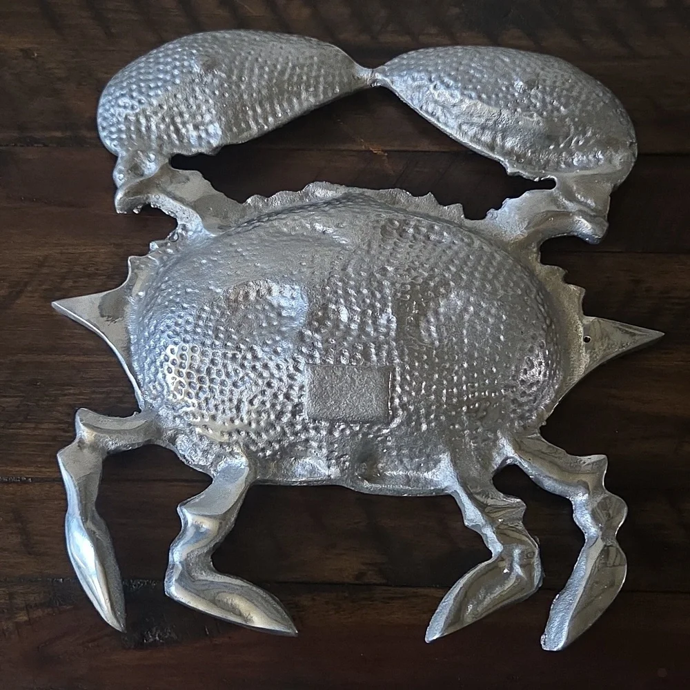 Beautiful Pewter Crab Appetizer Serving Dish. Great Condition!🦀 - Picture 3 of 6